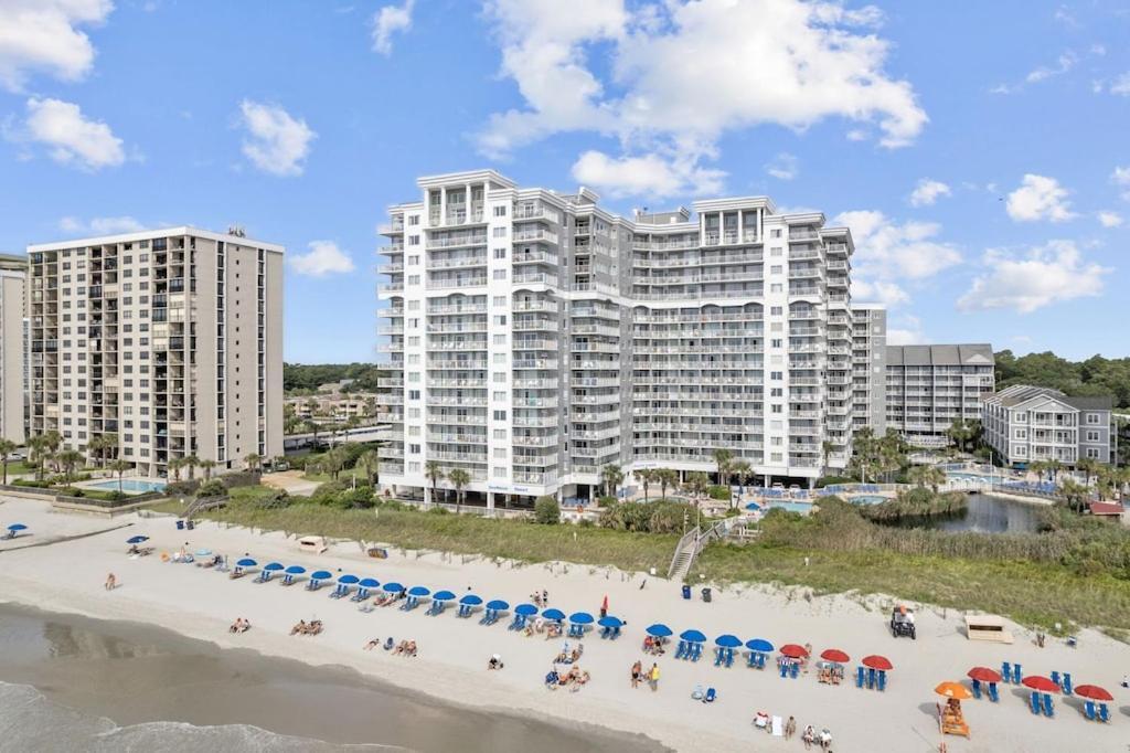 Direct Oceanfront- King Bedroom- Amazing Views/Pools/Hot Tubs/Beach Access/Golf เมอร์เทิลบีช ภายนอก รูปภาพ